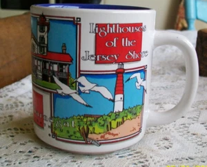 Lighthouses of the Jersey Shore Gorgeous Ceramic Coffee Mug Excellent - Picture 1 of 4