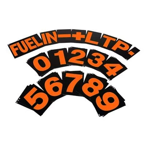 Juego de números de 36 piezas BG Racing Standard Pit Board - naranja - Imagen 1 de 1