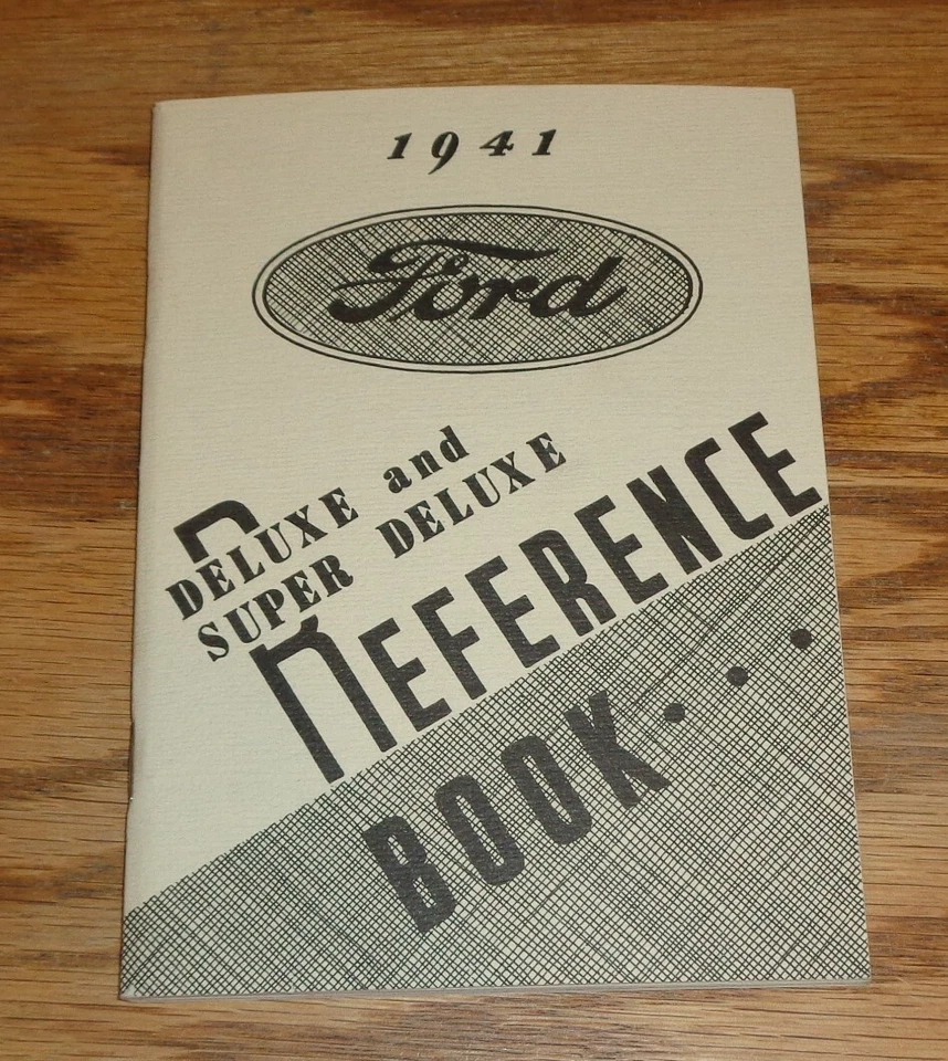 Ford Deluxe 1941 y Super Deluxe libro de referencia manual de operadores para propietarios 41 Foto 1 de 1