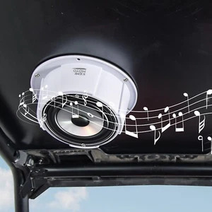 KEMIMOTO 1x 6.5" Angled Speaker Enclosure Boxes Pods Mount Door Kick Panel Deck - Picture 1 of 9