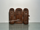 “琢耶和华” Old Collection Handcarved Three Open Box Wooden Carving Home Decoration