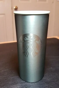 Starbucks Stainless Steel 12oz Tumbler Metallic Mint Green 2020 Recycled Lid - Picture 1 of 4