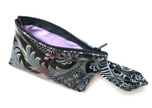 Täschchen Etui Portmonee Miniblings Wasserabweisend Handarbeit Kosmetik Schwarz - Picture 1 of 4
