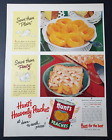 1952 Print Ad Hunt's Peaches Heavenly Peach Cobbler Recipe Vintage