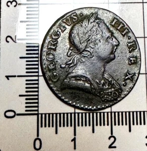 X337: 1773 George III Copper Halfpenny in very nice grade - Picture 1 of 2