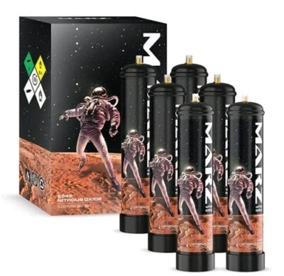 Marz Whip Pure Unflavored Whipped Cream Charger, 1.1 Liter / 680 Grams