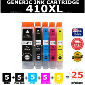 25x Generic Ink Cartridge 410XL 410 XL For Epson XP530 XP540 XP630 XP640 XP900 - Picture 1 of 8