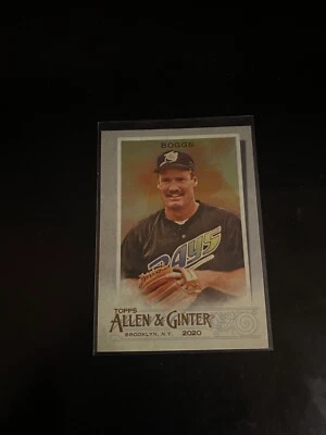 Wade Boggs 2020 Topps Allen & Ginter Silver Foil Rays 126 - Image 1 of 2