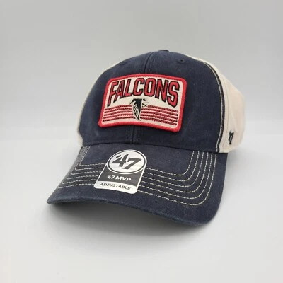 Atlanta Falcons Sombrero '47 Retro Trucker Gorra Ajustable Azul Marino Rojo Blanco Fútbol Foto 1 de 4