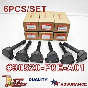 6X Genuine #30520-P8E-A01 Ignition Coil For Honda Accord Odyssey Accord 2-Door - Picture 1 of 4