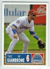 2018 Tennessee Smokies (Double-A Chicago Cubs) Trent Giambrone