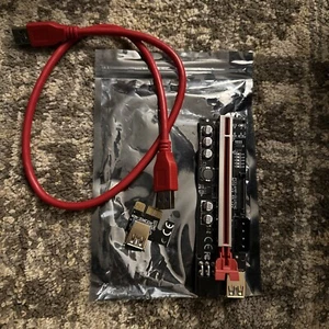 PCI-E GPU Riser Express Cable with 5 Solid Capacitors,Marque Light,16X to 1X - Picture 1 of 4