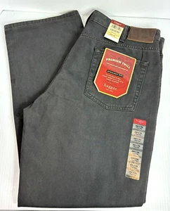 Nuevos pantalones de sarga premium Haggar para hombre calce recto HC 10238 - Imagen 1 de 10