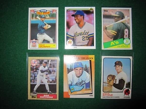 Niedriger Preis sechs (6) Karten Baseball Lots! Superstars, Rookies, HOF'ers -- Ansehen! - Bild 1 von 9