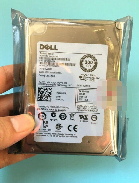 DELL 0H8DVC H8DVC ST9300653SS 300GB 15K 2.5" 6Gbps SAS HARD DRIVE - Bild 1 von 2