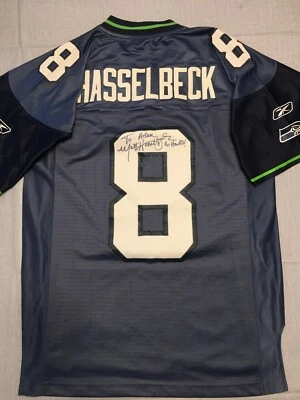 Matt Hasselbeck Autographed Seattle Seahawks Signed Football Jersey - Image 1 of 4