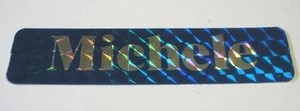 ALTER ORIGINAL PRISMA AUFKLEBER / Old Sticker NAME MICHELE (9 x 2 cm) - Bild 1 von 1