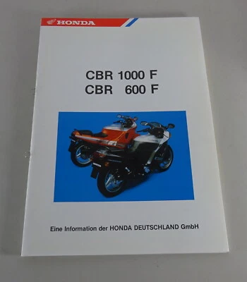 Información Técnica Moto Honda CBR 600 F / CBR 1000 F Estado 01/1987 - Imagen 1 de 2