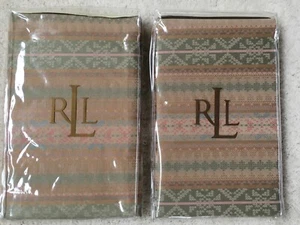 RALPH LAUREN INVERNESS FAIRISLE MULTICOLOR PASTEL ESTÁNDAR FUNDAS NUEVAS EN PAQUETE - Imagen 1 de 4