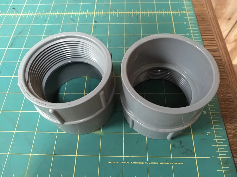 (Lote de 2) Adaptador Cantex 5140049 PVC Hembra 2-1/2" Deslizable a Rosca Foto 1 de 1