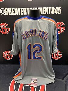Ron Darling Signed New York Mets Grey Jersey Autographed JSA COA
