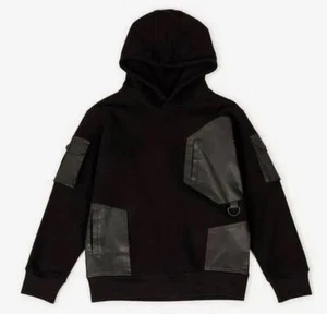 Copper Rivet Size 10 Hoodie Black With Black Pockets Cotton/Poly New With Tags - Picture 1 of 5