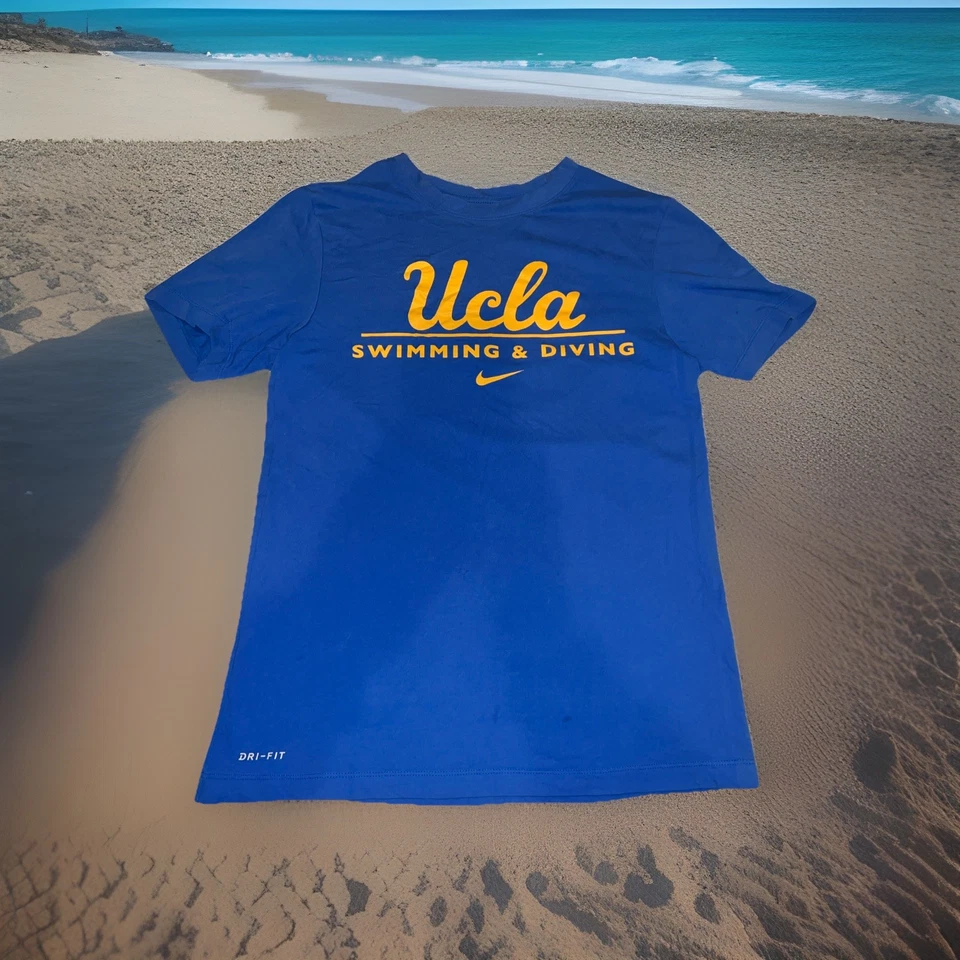 Camisa Atlética Nike Emitida por el Equipo de Natación y Buceo UCLA Bruins Pequeña De Colección Foto 1 de 4
