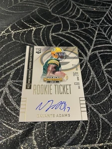 2014 Panini Contenders DAVANTE ADAMS Auto RC Rookie Ticket #212 Variation! - Bild 1 von 5