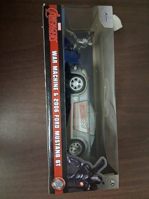 Jada Marvel Avengers 2006 Ford  1:32  Mustang GT & War Machine Figure 33082 New - Image 1 of 3
