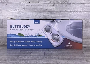 Butt Buddy Spa Bidet Sedile WC Attacco Spruzzatore Acqua Dolce Calda e Fredda NUOVO - Foto 1 di 9