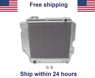 Aluminum Radiator 3-Rows For  Jeep Wrangler YJ TJ 2.4L 2.5L 4.0L L4 L6 1987-2006 Foto 1 de 4