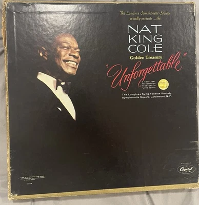 Nat King Cole Golden Treasury Unforgettable 7 Vinyl LP Box Set - Image 1 of 3
