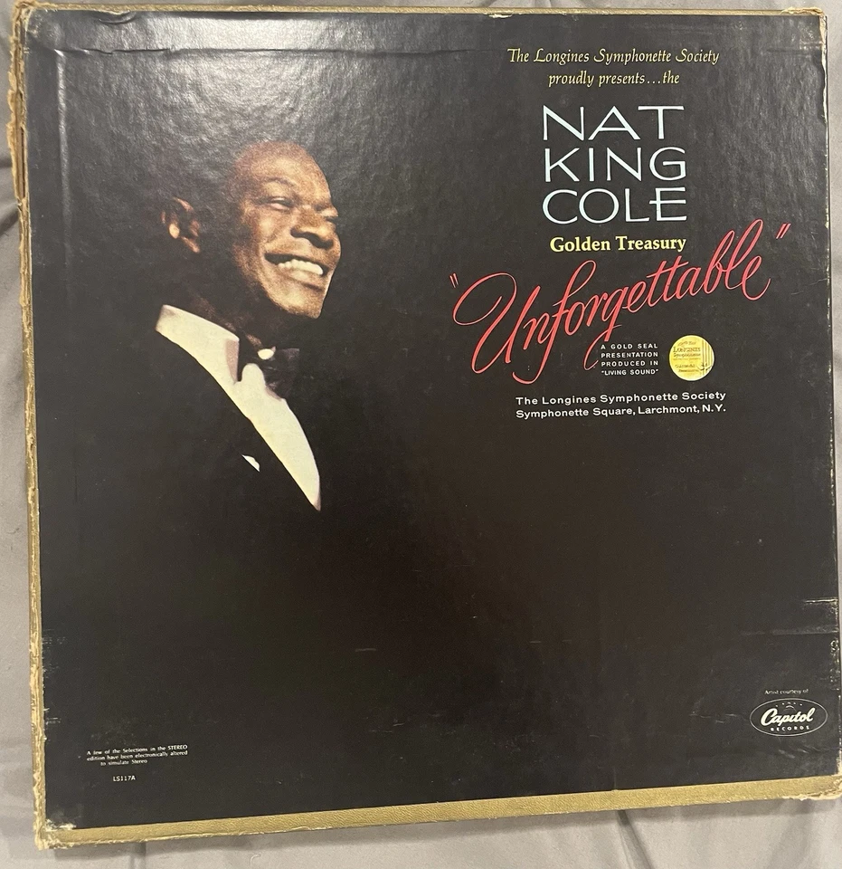 Nat King Cole Golden Treasury Unforgettable 7 Vinyl LP Box Set - Image 1 of 3