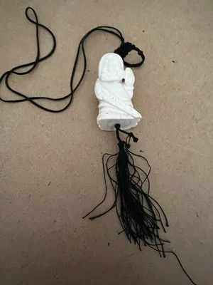 PEQUEÑAS estatuillas de estatua de hueso sintético de resina oriental de colección Foto 1 de 4