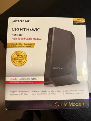 NETGEAR Nighthawk CM3000 Cable Modem - Image 1 of 2