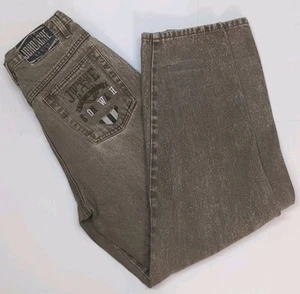 Vintage 80s Stonewash Jordache Brown Jeans Mens 28 x 30.5 Back Pocket Big Logo  - Picture 1 of 11