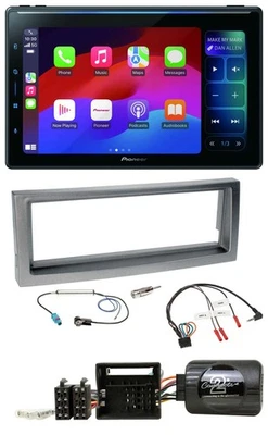 Pioneer Bluetooth DAB Lenkrad USB Autoradio für Citroen C5 ab 2005 grau-metallic - Bild 1 von 4