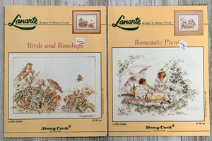 Stoney Creek Lanarte BIRDS & ROSEHIPS and ROMANTIC PICNIC Set of 2 Charts - Picture 1 of 4
