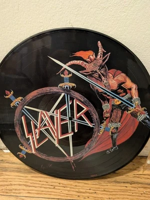 SLAYER Show No Mercy Pic Lp Original 1st Press Picture Disc USA 1987 72214-1 - Image 1 of 3