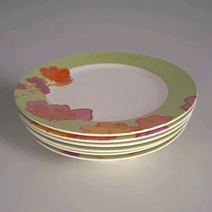 Set Of 6 Lenox Floral Fusion Kiwi Green 11.5" Dinner Plates - Picture 1 of 15