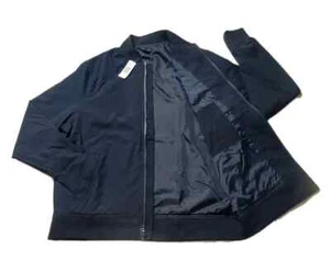 BANANA REPUBLIC Blue Lightweight Insulated Water Repellent Bomber Zip Jacket XL - Picture 1 of 22
