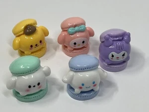 Cinnamoroll Pochacco My Melody Kuromi Mini Macaron 1” Figures Set of 5 New - Picture 1 of 8