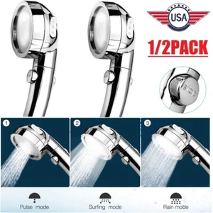 High Pressure Handheld Shower Head for Relaxation 3 Spray Mode with ON/Off/Pause - Picture 1 of 12