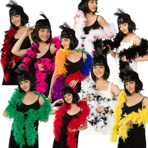 Feather Boa Party Christmas Tree Decoration Strip Fancy Dress Costume Accessory - Picture 1 of 15
