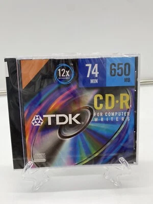 TDK CD-R74MGAX CD-R, 74 Minute, 650 MB (Single with Jewel Case) (Dis - Brand New - Image 1 of 3