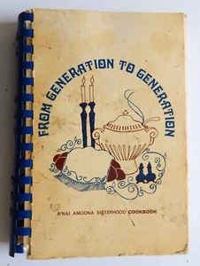 St Louis Jewish Community Cookbook Kosher B'Nai Amoona Womens League 1976 recipe - Picture 1 of 14