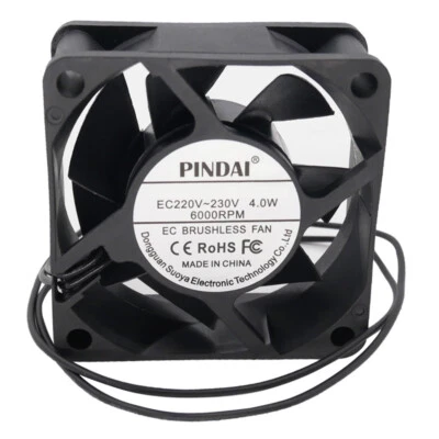 Große Luftmenge leise Kühlgebläse EC6025B220L 220-230V 60*60*25MM  - Bild 1 von 3