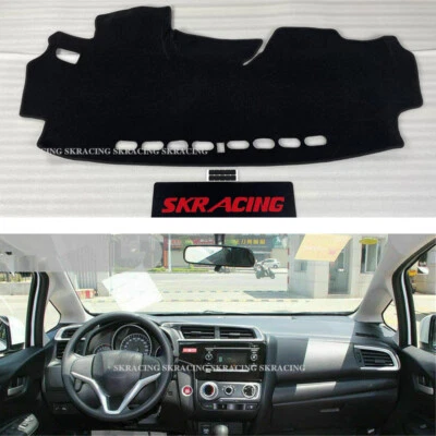 Fits 2014-2020 Honda FIT Jazz Car Dashboard Cover Dashmat Dash Mat Pad Sun Black - Image 1 of 4