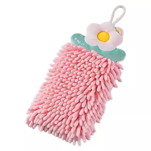 Cleaning Cloth Soft Washing Cute Flower Shape Strong Water Absorption Hanging - Picture 1 of 12