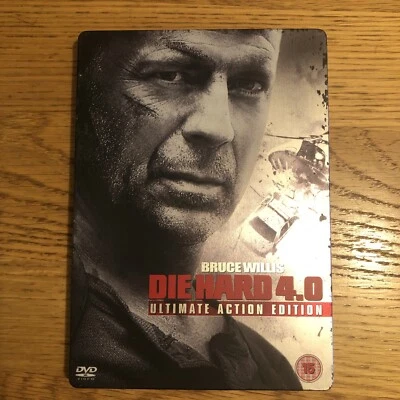 Bruce Willis Die Hard 4.0 Ultimate Action Edition Steelbook DVD 2 Disc - Image 1 of 4